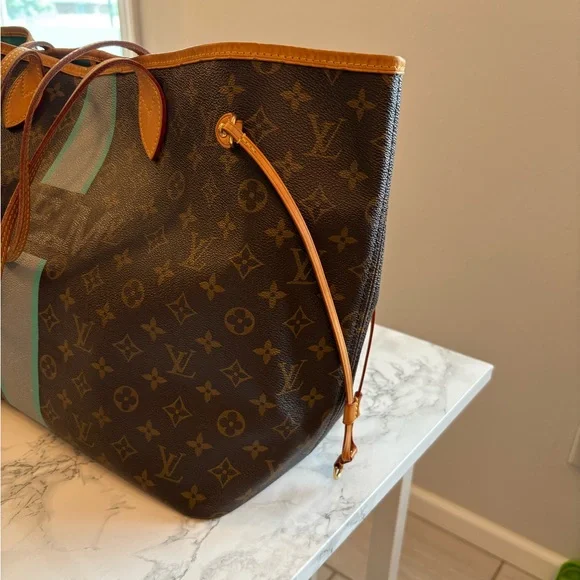 Louis Vuitton Neverfull GM Classic Monogram and Vachetta - Picture 4 of 15